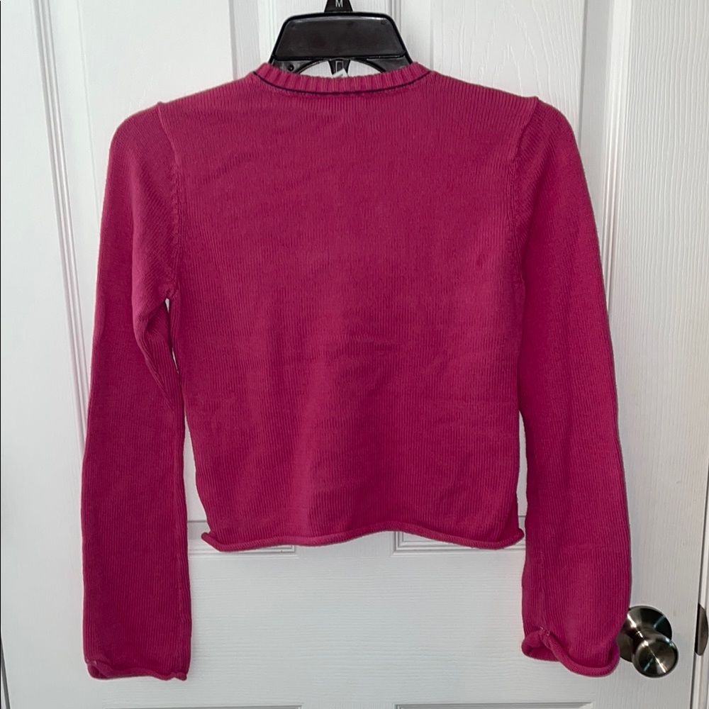 Tommy Hilfiger Girls Fuchsia Sweater Star - Picture 4 of 5